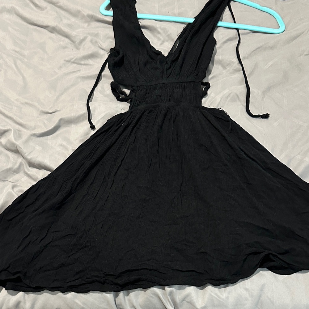 Chic Black Backless Dress